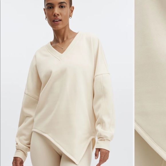 FABLETICS Mira Asymmetrical Ultra Soft Pullover NWT small - Picture 1 of 5